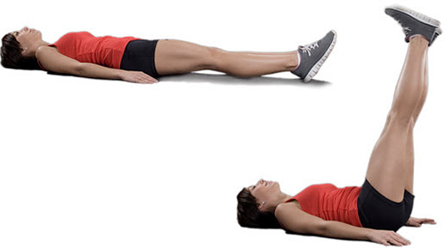 Tập bụng dưới tại nhà đẩy chân lên cao (Ab Pulse Ups)