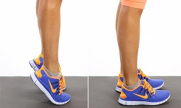 Bài tập giúp bắp chân nữ thon gọn nâng gót chân