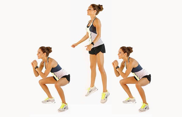 Bài tập nhảy squat cho đôi chân giảm mỡ