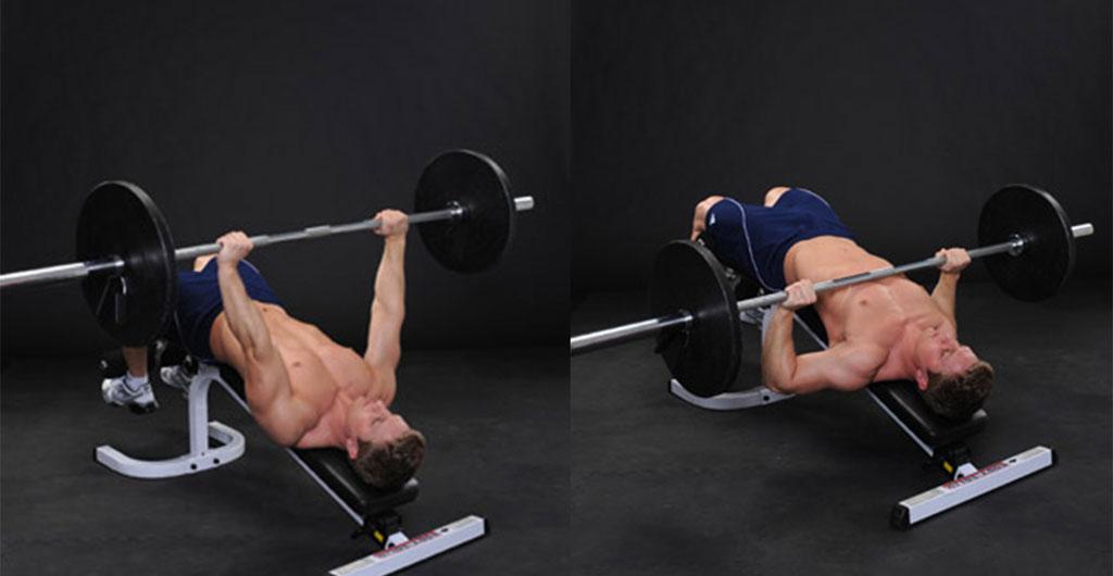 Tập ngực dưới với bài tập tạ đòn