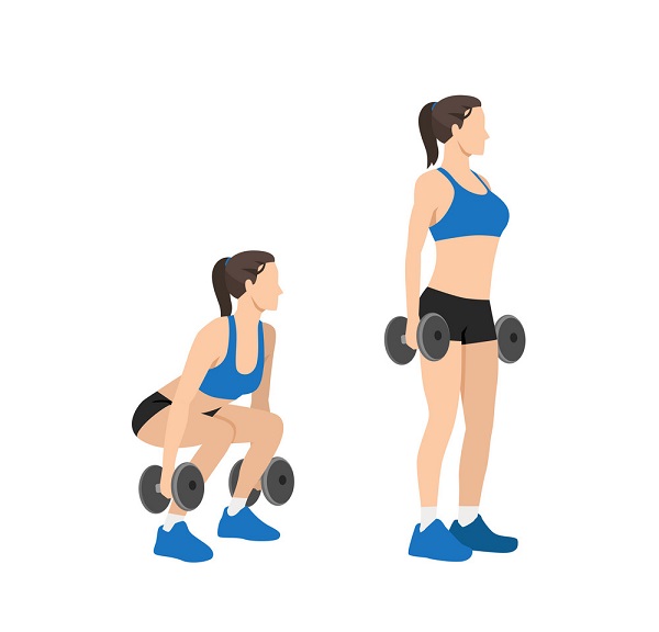 Bài tập Dumbbell Squat