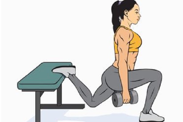 Bài tập thon gọn bắp chân Bulgarian Split Squat