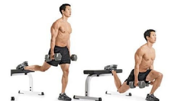 Bài tập tạ tay Dumbbell Single Leg Split Squat