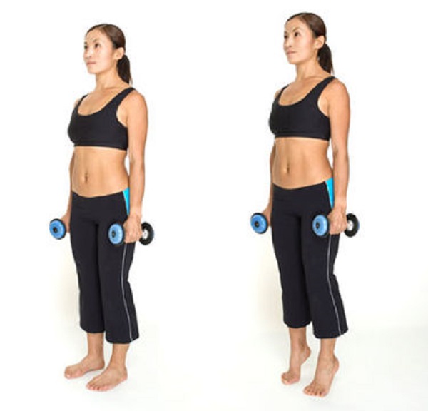 Bài tập Standing Dumbbell Calf Raise