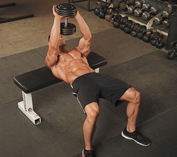 Bài tập nằm vớt tạ cùng với ghế băng