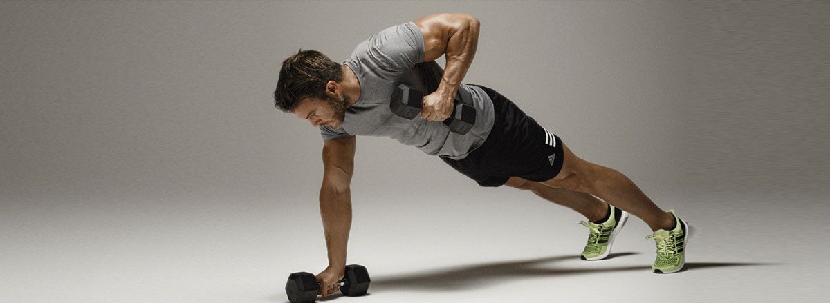 Bài tập hít đất chèo tạ