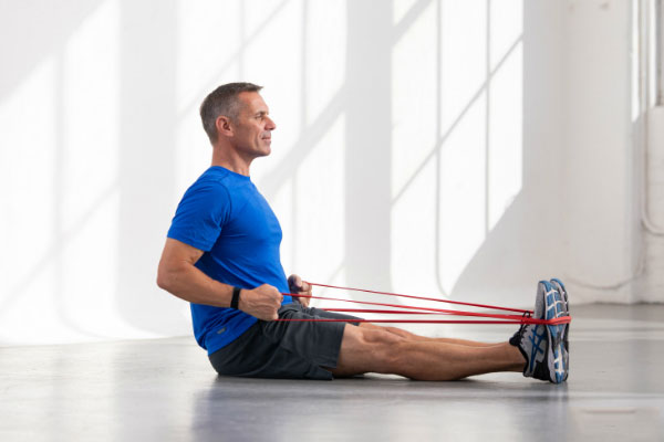 Bài tập lưng xô cho dây đàn hồi