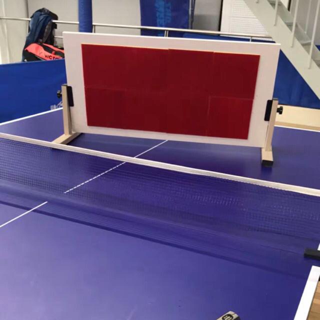 Tập bóng bàn với tấm phản bóng