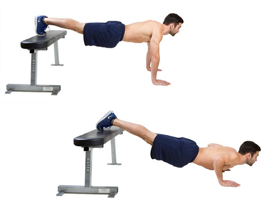 Tập hít đất dốc xuống