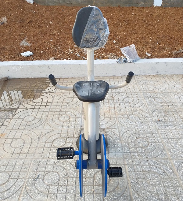 Hình ảnh thực tế xe đạp tựa lưng dành cho công viên