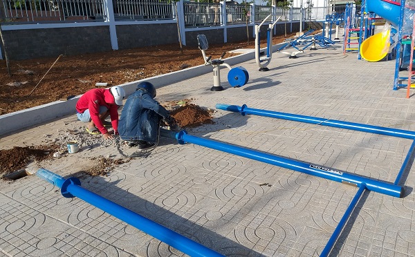 Thi công lắp đặt thiết bị ngoài trời tại văn hóa xã, huyện, tỉnh