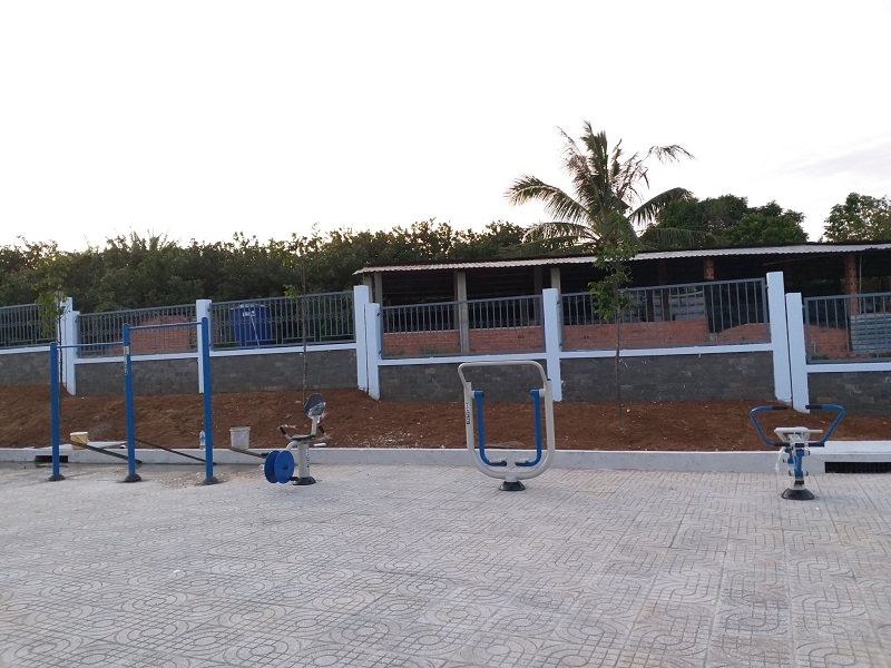 Lắp đặt thiết bị tập ngoài trời tỉnh Bình Định