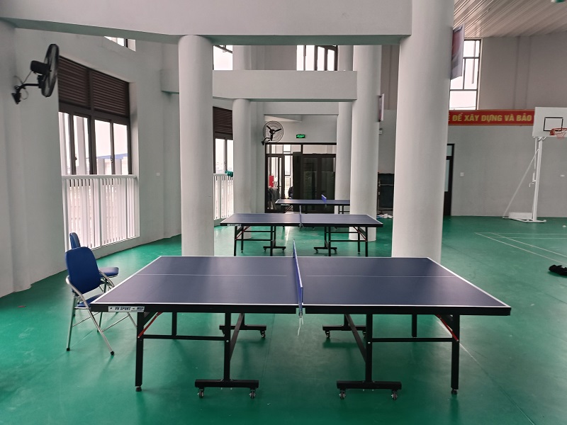 Lắp đặt bàn bóng bàn VN Sport MDF01 chính hãng cho trường THCS Trần Phú