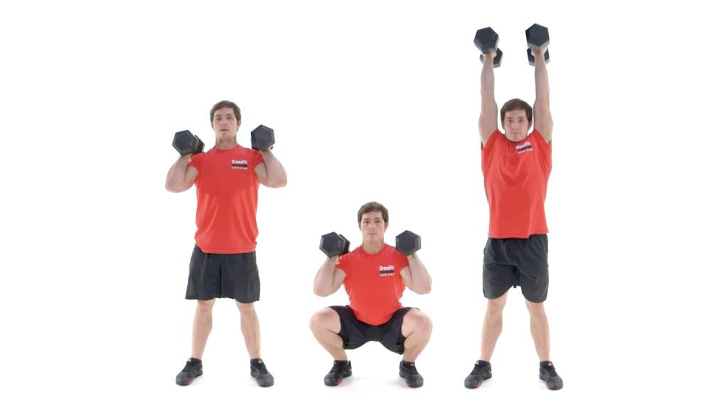 Bài tập Dumbbell Thruster