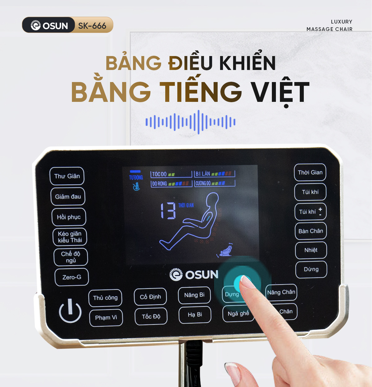 Hệ thống bảng điều khiển bằng tiếng Việt tiện lợi ai cũng dùng được