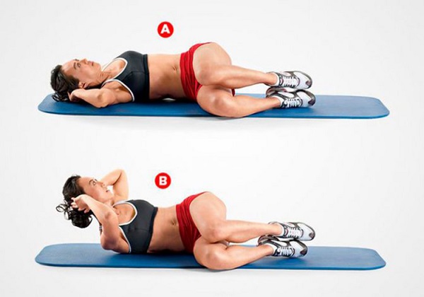 Bài tập Side Crunch - Giúp mỡ bụng săn chắc