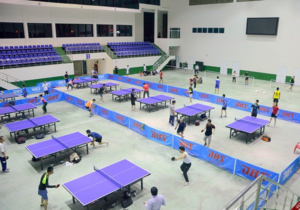 Kích thước phòng bóng bàn cho cuộc thi đấu cấp câu lạc bộ