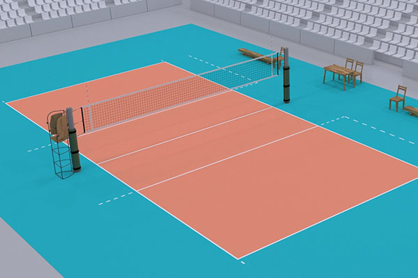 Cách vẽ tiêu chuẩn sân bóng chuyền để thi đấu