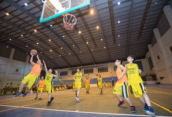 Kích thước sân bóng rổ tiêu chuẩn của trường THPT, THCS