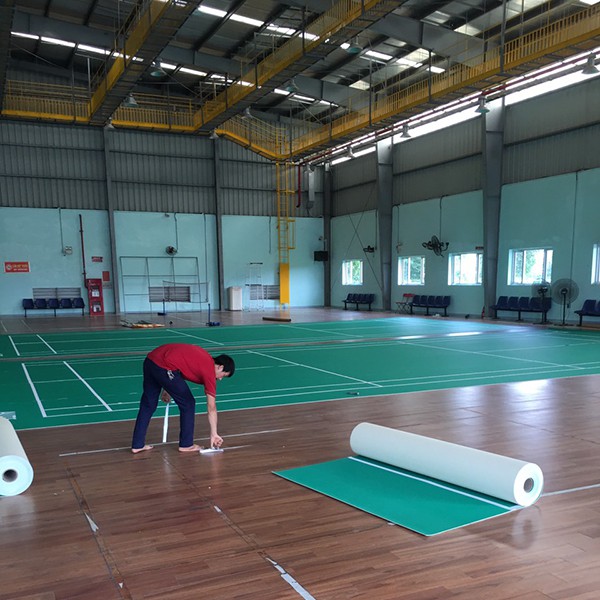 Làm sân cầu lông tại Honda Hà Nam 1