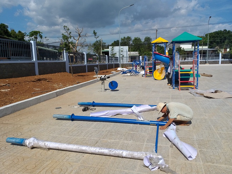 Thi công hoàn thiện thiết bị thể dục thể thao ngoài trời của Zoko Sport