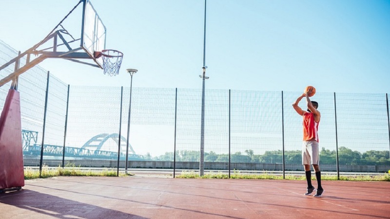 Mẫu trụ bóng rổ dành cho học sinh cấp trung học phổ thông