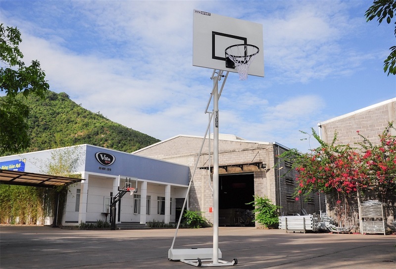 Mẫu trụ bóng rổ gia đình đối trọng chính hãng