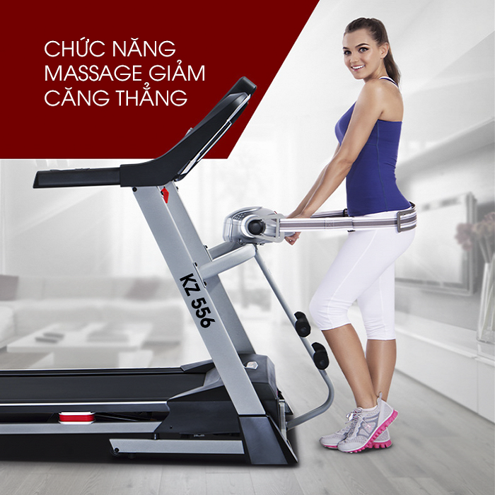 Máy chạy bộ đa năng Zasami KZ-556 tích hợp chức năng massage giảm căng thẳng