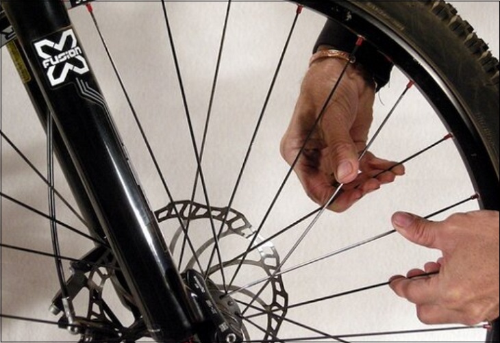 Kiểm tra vành bánh xe đạp