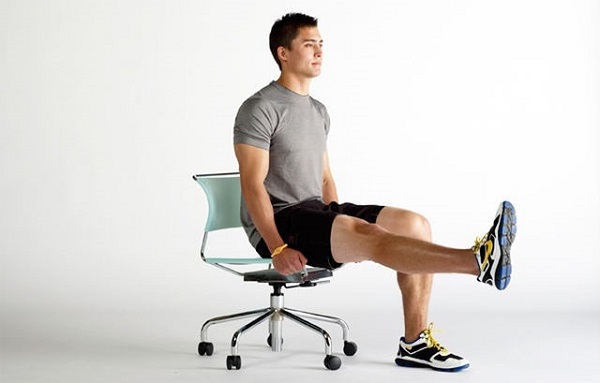 Bài tập ngồi nâng chân đơn