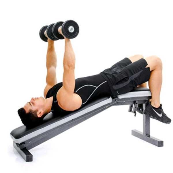 Bài tập đẩy tạ đơn trên ghế dốc xuống (Decline Dumbbell Bench Press)