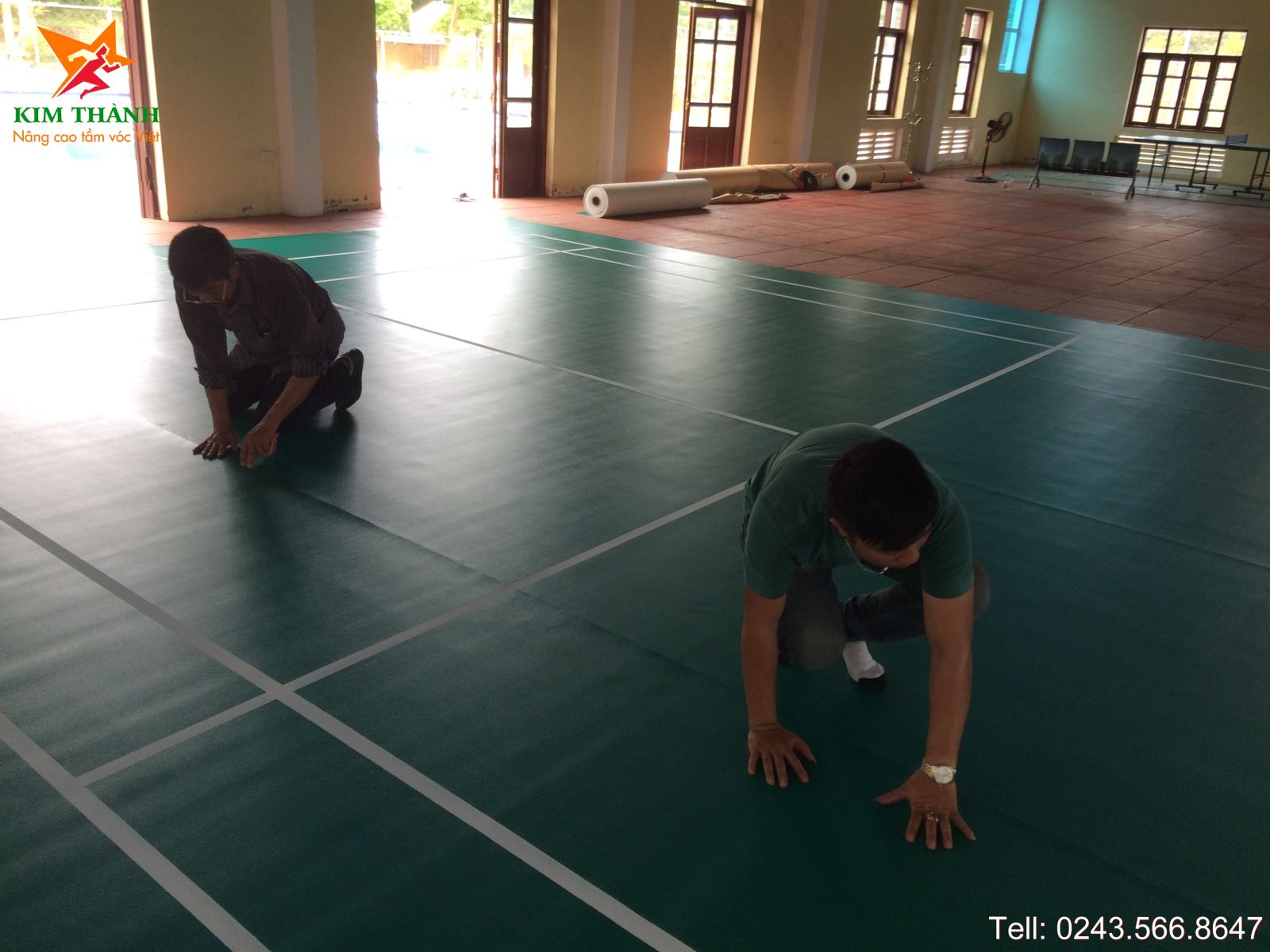 Thi công sân cầu lông tại Bắc Ninh