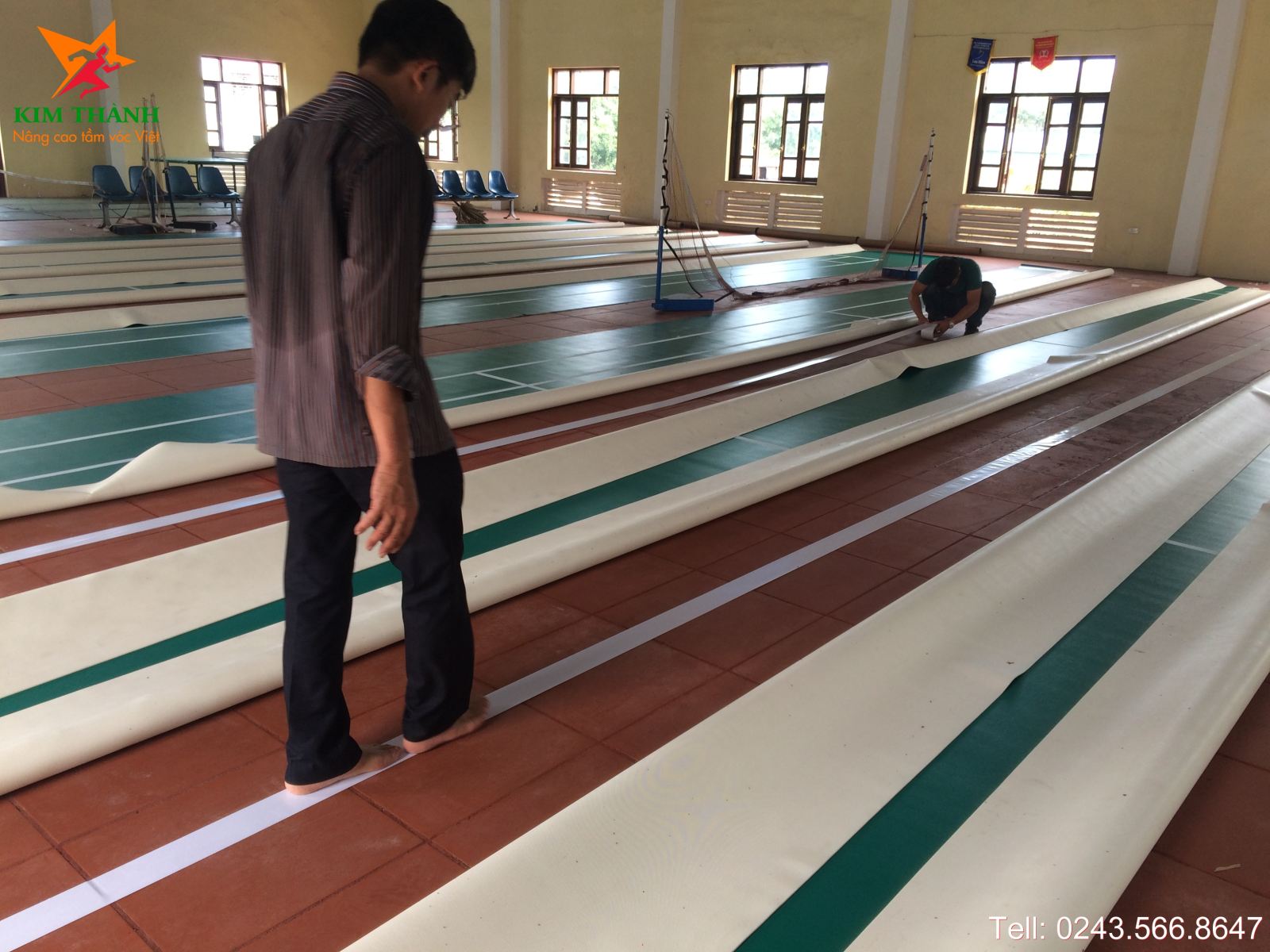 Thi công sân cầu lông tại Bắc Ninh