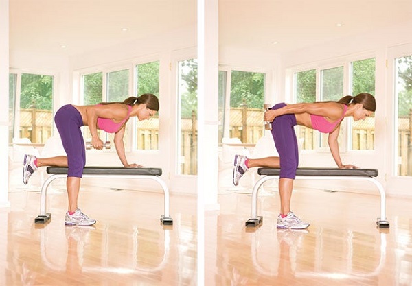 Bài tập Tricep Dumbbell Kickback