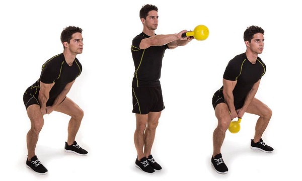 Bài tập vung tạ ấm bằng hai tay