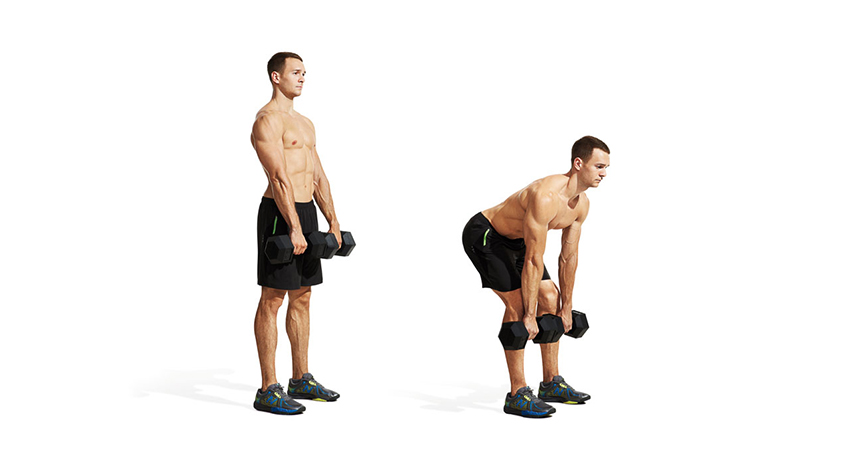 Tập chân hiệu quả tạ nhà với Romanian Dumbbell Deadlift
