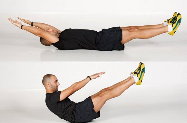 Bài tập hình chữ V -up gập bụng cho nam