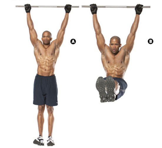 Sử dụng xà đơn để làm bài tập giảm mỡ bụng cho nam