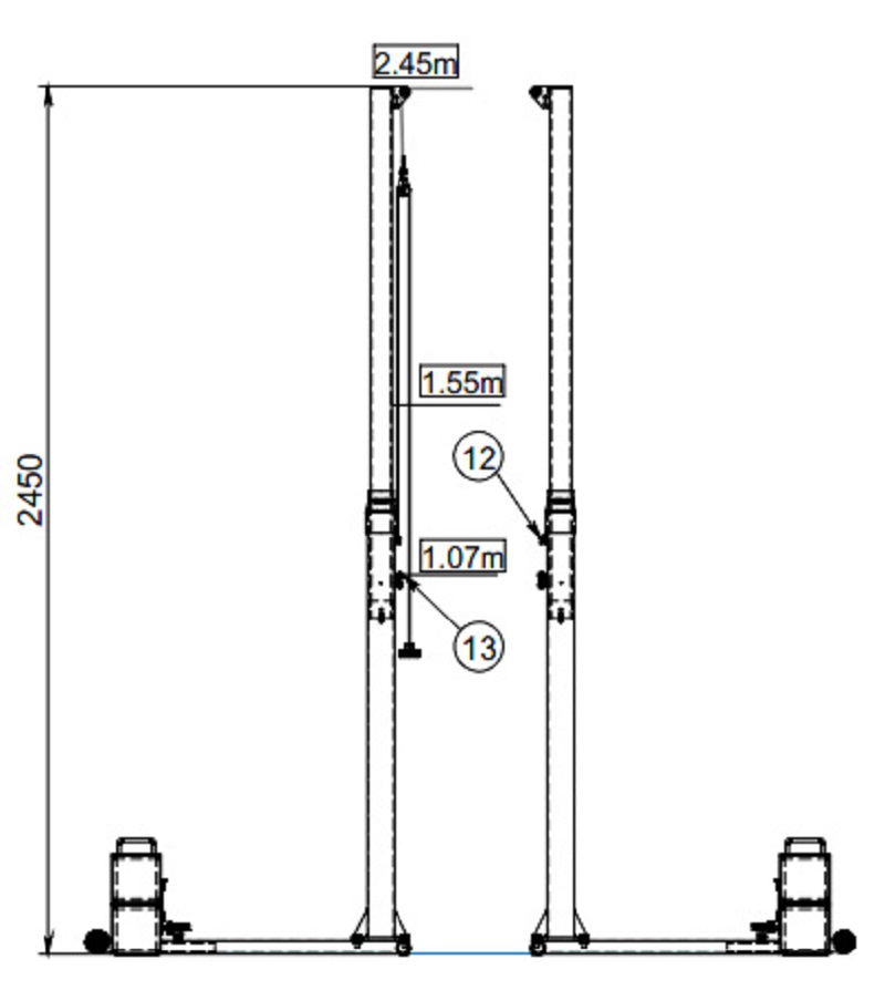 Kích thước tiêu chuẩn của trụ bóng chuyền hiện nay