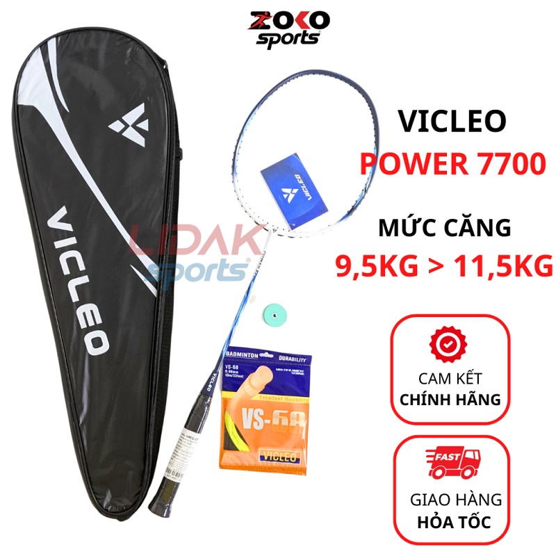 Hình ảnh vợt cầu lông Vicleo Power 7700 khung siêu nhẹ