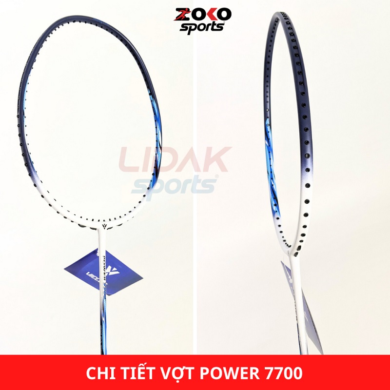 Màu sắc vợt cầu lông Vicleo Power 7700 khung siêu nhẹ 