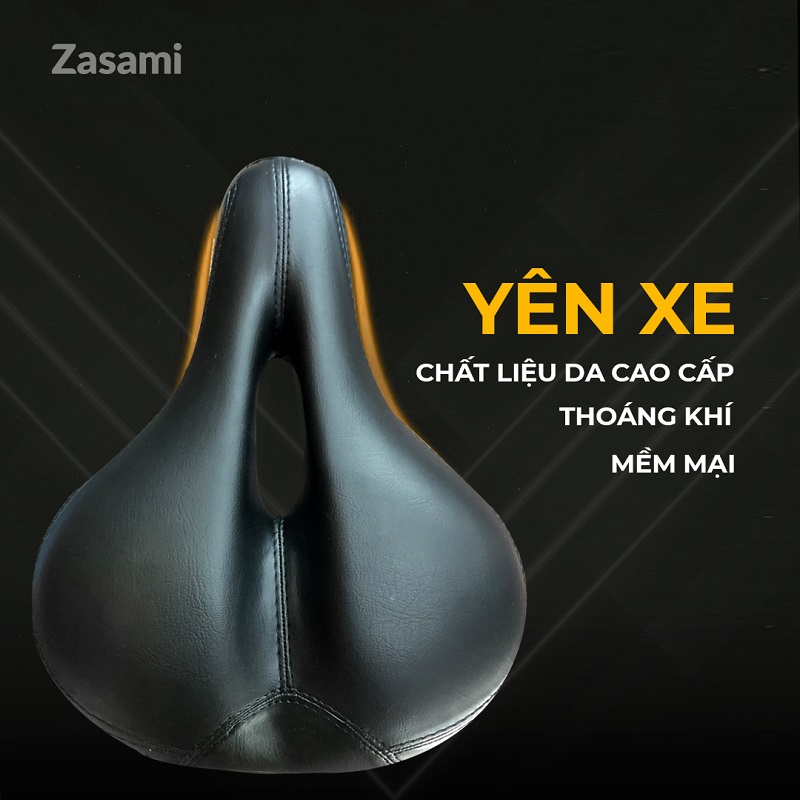 Yên xe đạp tập thể dục Zasami KZ-6417 êm ái và thoải mái khi ngồi