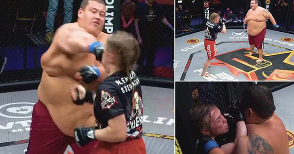 Trận đấu 'quái dị' giữa nữ võ sĩ nặng 60kg với nam võ sĩ 240kg