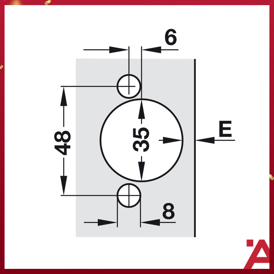 Bản Lề Trùm Nửa Metalla SM 110° Giảm Chấn Hafele 315.06.751