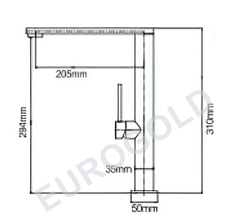 Vòi rửa bát Eurogold EUF307C