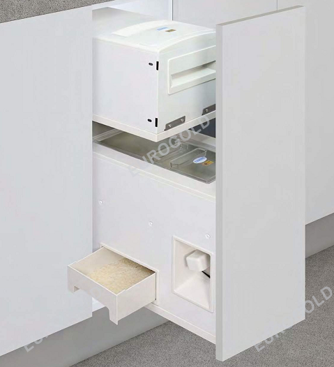 THÙNG GẠO ĐÔI ĐA NĂNG GẮN CÁNH ÂM TỦ EUROGOLD B331 (GB331W), B332 (GB332W)