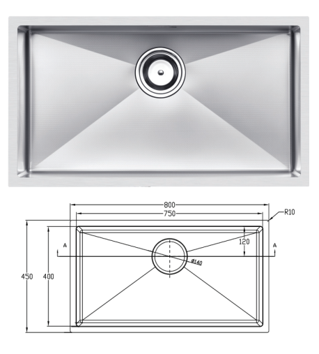 CHẬU RỬA BÁT CHỐNG XƯỚC EUC18045EB