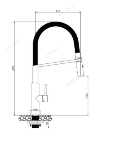 Vòi rửa bát  EUROGOLD - EUF528CM