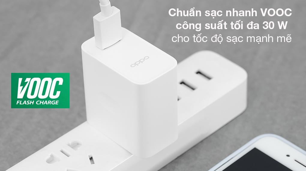Bộ Sạc Nhanh OPPO A73  VOOC 4.0 - Hàng Chính Hãng