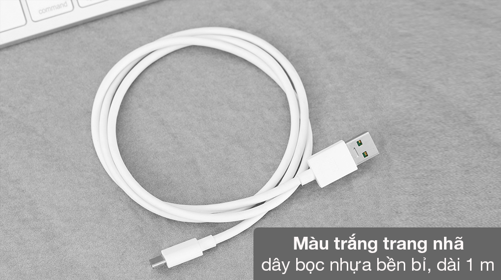 Cáp Sạc Nhanh VOOC Cho Realme 3 Pro - USB Type C (Xanh) - Hàng Chính Hãng